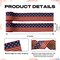 American Flag Ribbon 2.5" x 10 Yards (2 Rolls) – Patriotic Red, White & Blue Stars & Stripes Ribbon for 4th of July Wreaths, Bows, Crafts, Party Decorations